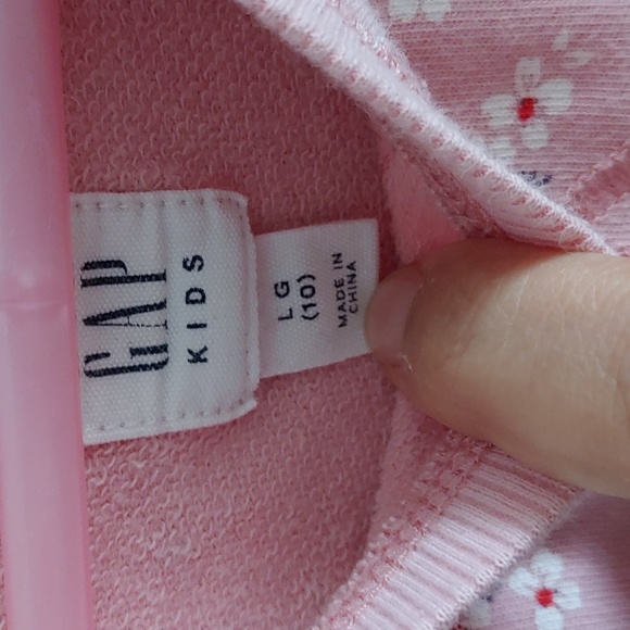 Gap Girl's Pink Floral Cotton Dress - Picture 3 of 6